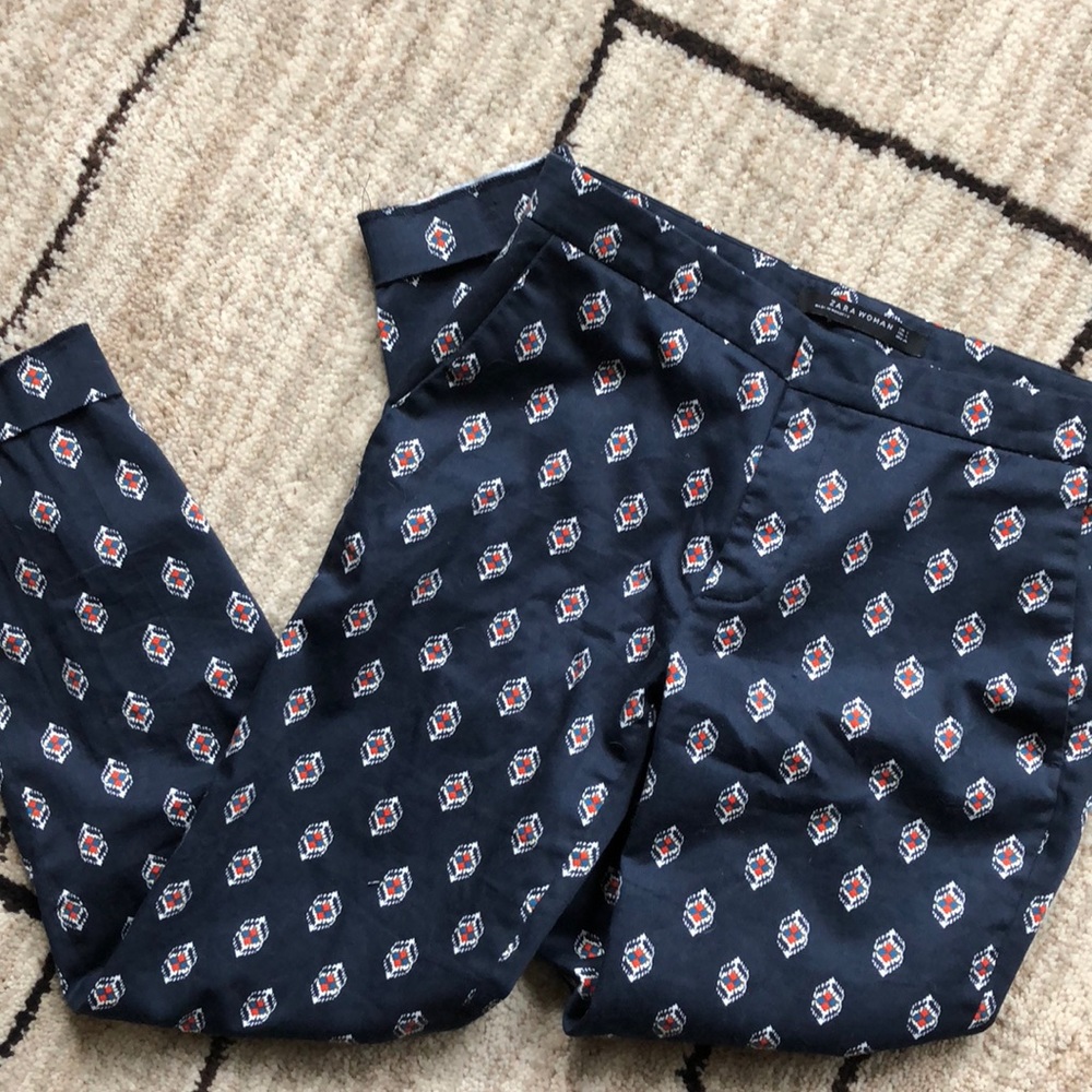 Zara Woman printed trousers
